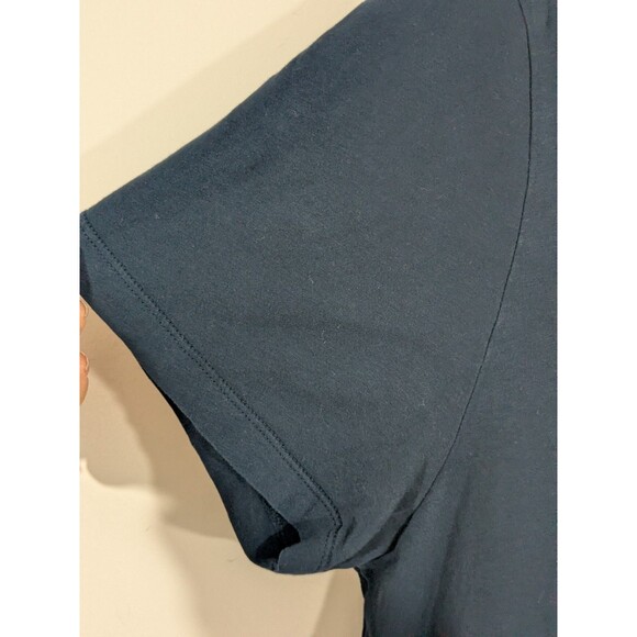 Orlebar Brown Navy Tailored Fit V- Neck T-Shirt Sz XL 100% Cotton Everyday - Picture 4 of 6